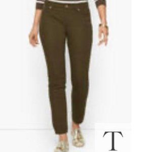 Talbots Slim Ankle Jeans - Deep Moss - Misses 14 - NWT